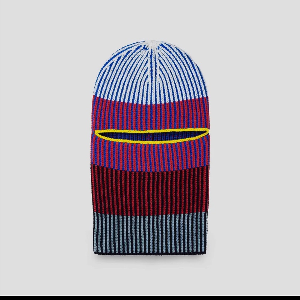 Balaclava striped knit